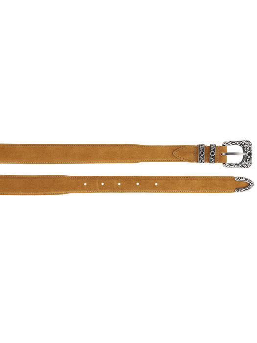 180 Suede Belt - Camel