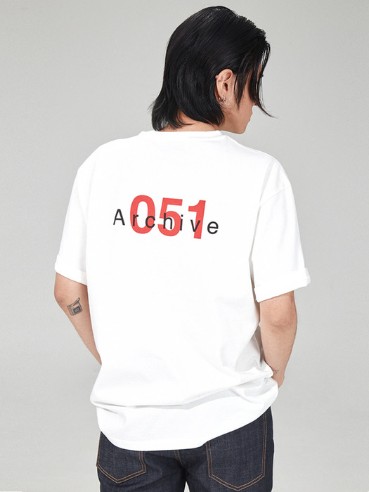 051 아카이브 티셔츠 화이트