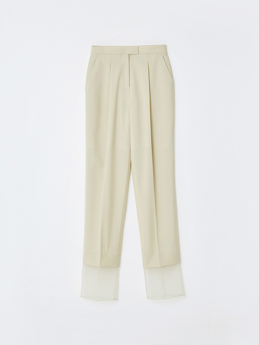 21SS LAYERED TROUSER - NUDE