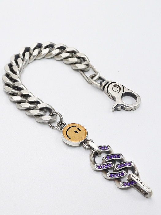 smile cubic chain (925 silver)