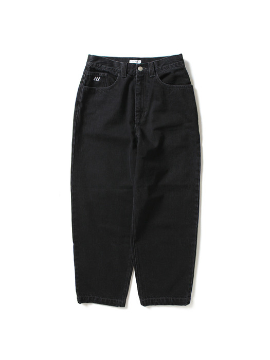 Washed Baggy Loose Jean -Washed black