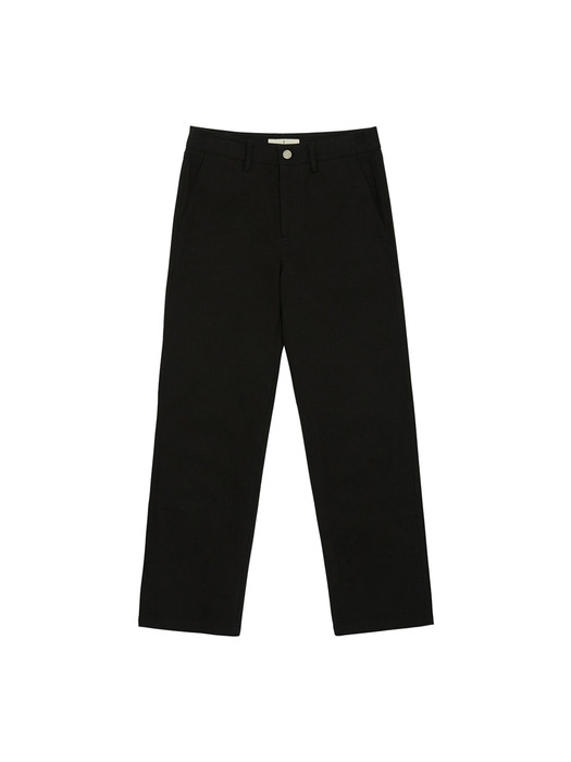 [N]SANSEMI Straight fit trousers (Black)