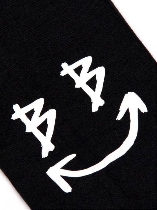 BBD BB Smile Logo Leggings (Black/White)