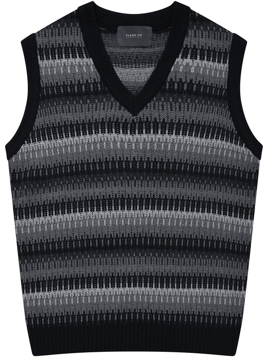 6mix Knit Vest - Gray Mix (FL-150)