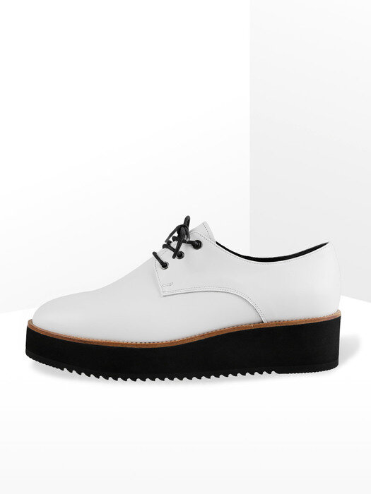 FRENCH derby loafers_white