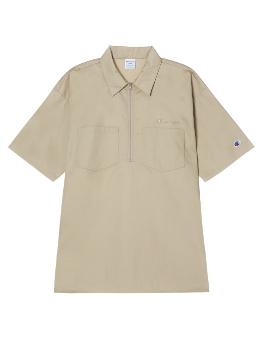 [ASIA] 하프 집업 셔츠 (BEIGE) CKTS1E330I2
