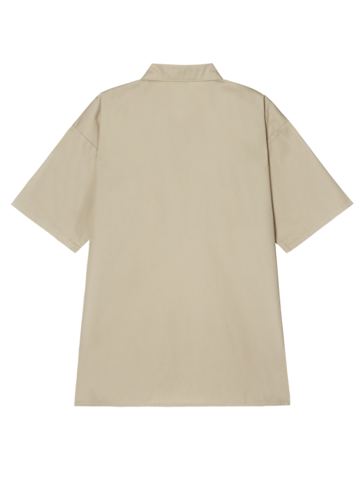 [ASIA] 하프 집업 셔츠 (BEIGE) CKTS1E330I2