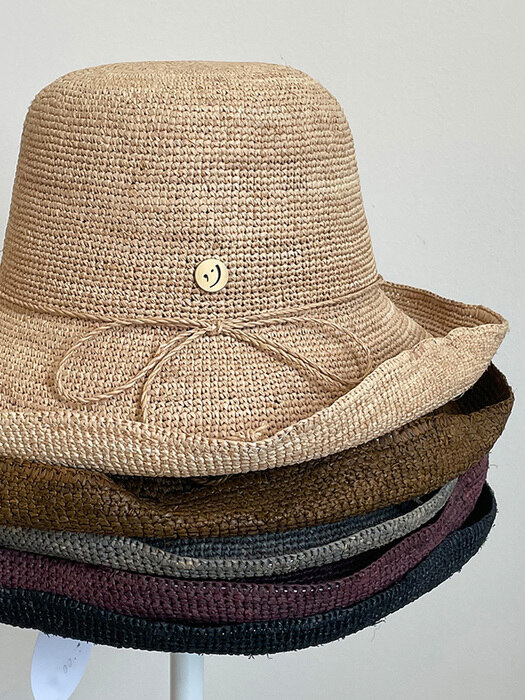 HATPPY raffia knit wire hat