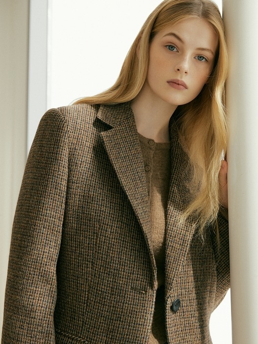wool overfit jacket (brown)