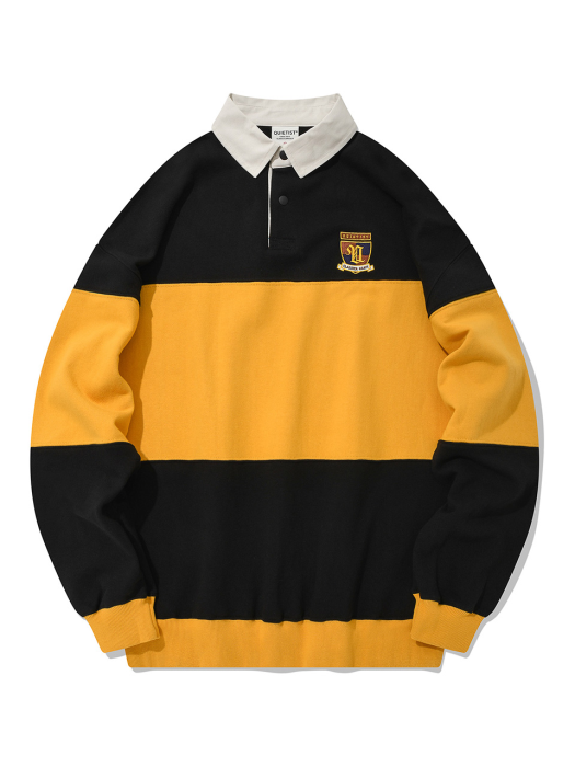 QT rugby sweat shirt-yellow