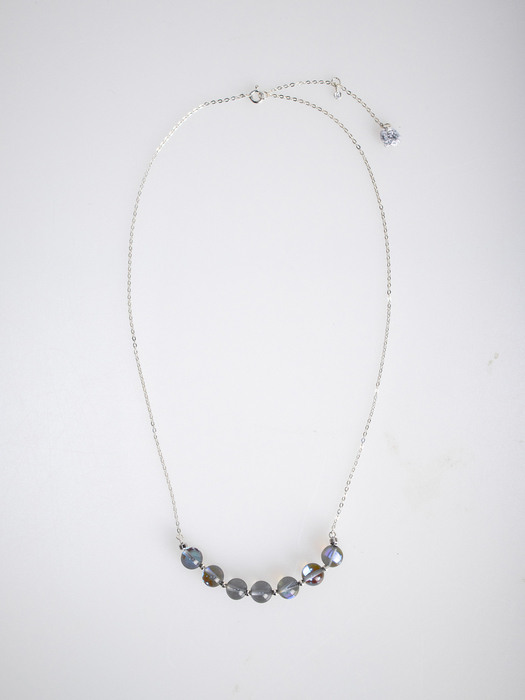 Moonstone with 925 silver long necklace