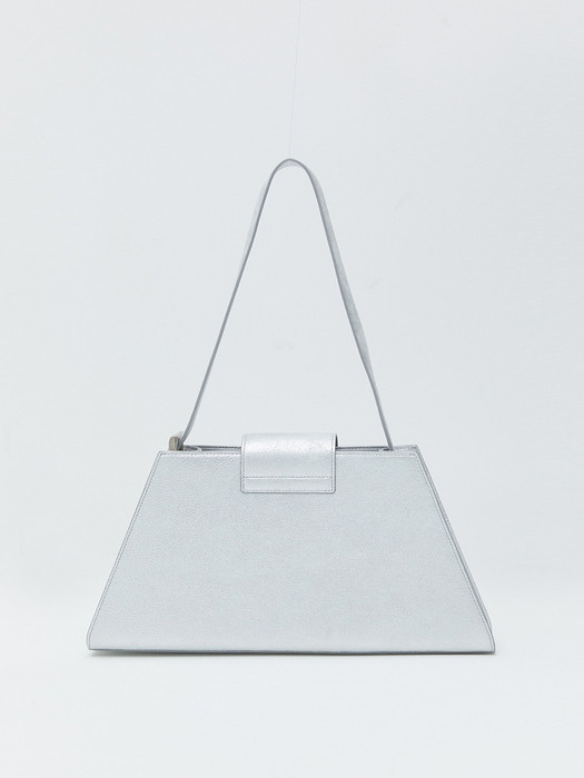 HALF SQUARE BAG IN SILVER