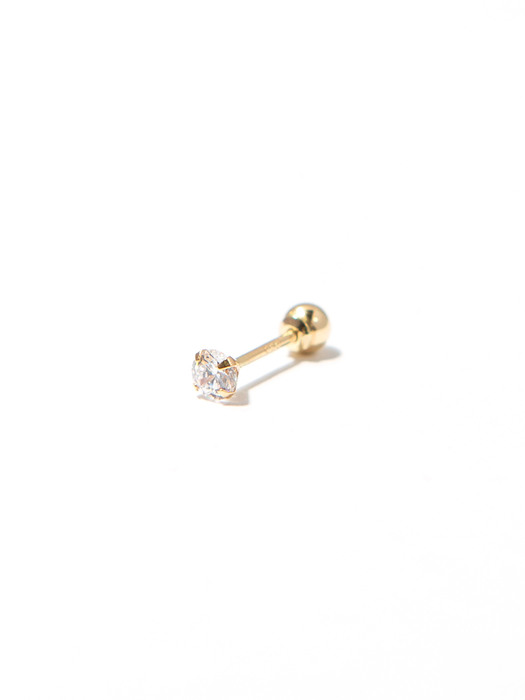 [14K SET] CZ Piercing 3mm + Ball Piercing 3mm