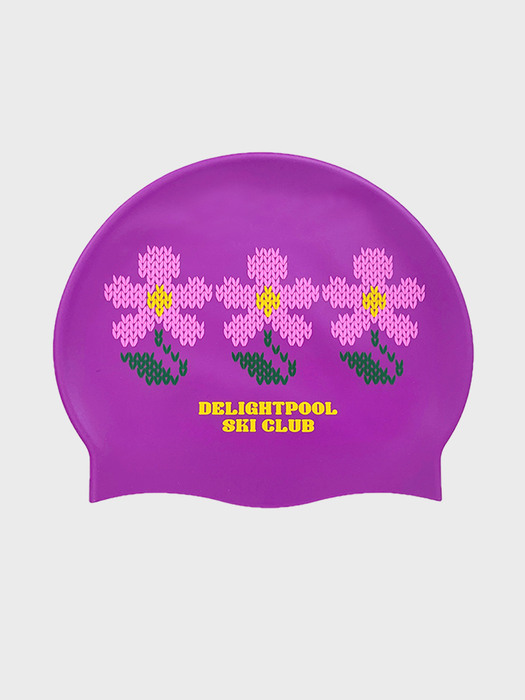 Flower Sweater swim cap - Violet
