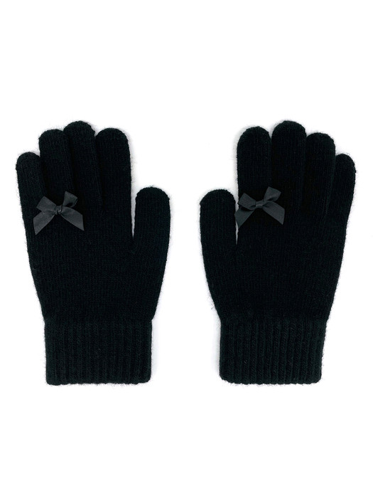 Ribbon Wool Gloves