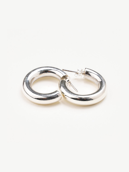 [Silver925] Open hoop ring E-Silver
