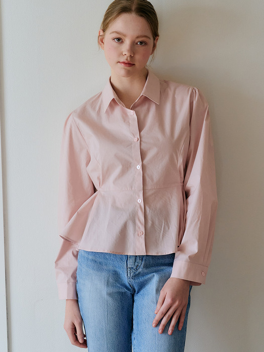 monts 1451 puff flare shirts (pink) 
