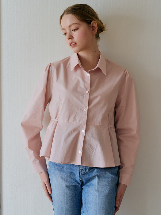 monts 1451 puff flare shirts (pink) 