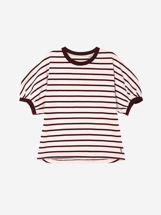 [단독]PANPO T-shirt (Plum&Pink stripe)