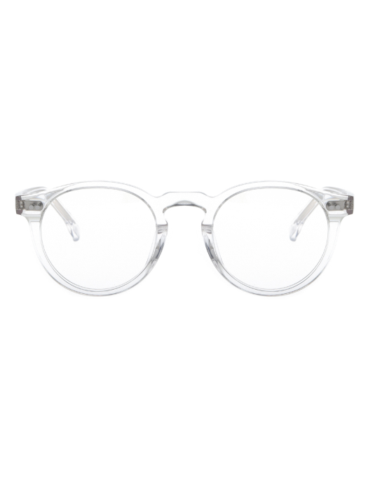 [ALOXROUNZ] AR7003A C3 빈티지 프레임 라운드 클리어 투명 뿔테 안경