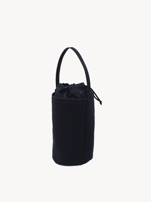 canvas bucket bag (navy L)