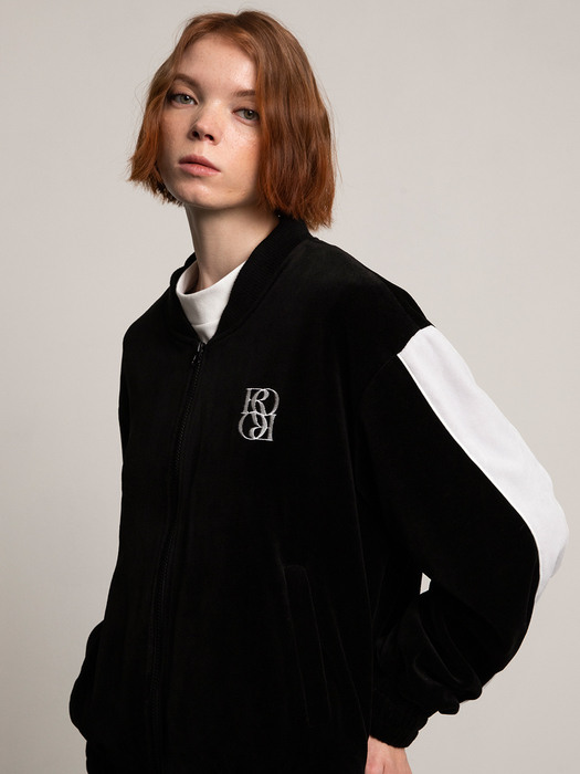 Classic Symbol Velour Track Jacket [BLACK]