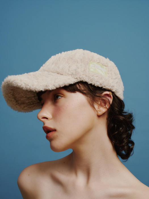 [Life PORTRAIT] Braid Fur ball cap