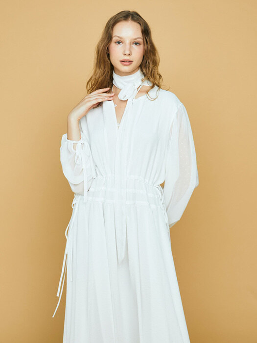 GOLDEN HOUR MAXI DRESS - White