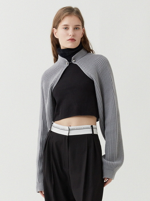 [단독기획] CENTAUR PIERCING BOLERO KNIT TOP