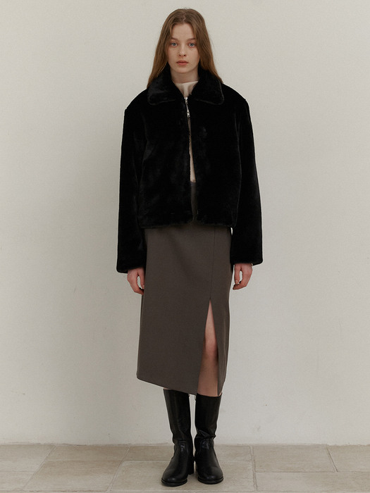 3.76 Double waist skirt (Khaki)