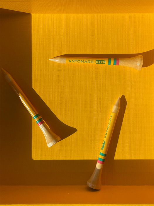 Pencil Golf Tees School Yellow