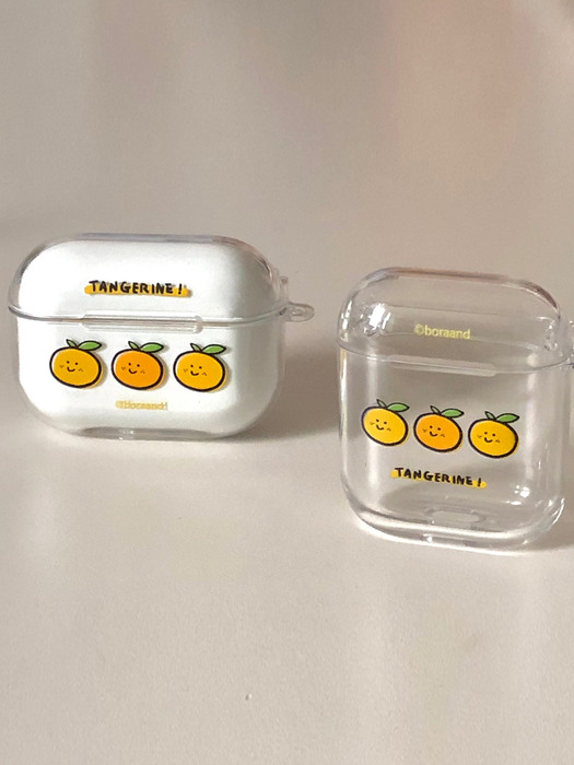Three tangerines air pods case  (Hard case)