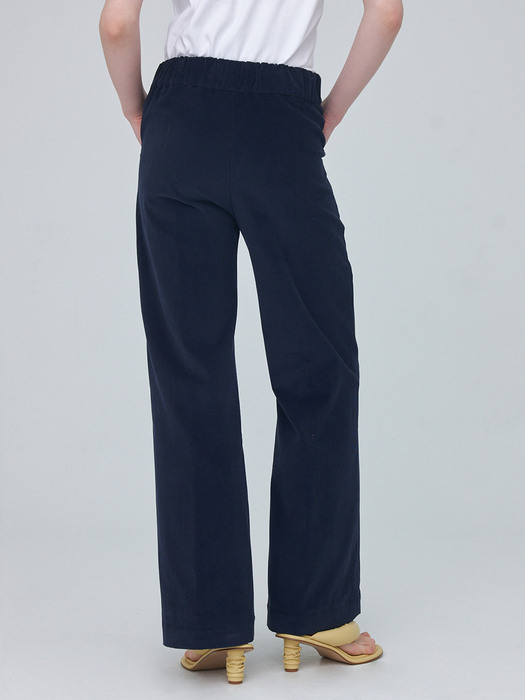 Corduroy Banding Pants 003 - Peacock