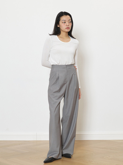 Relaxed tailored pants gray