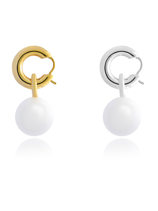 One Touch Big Pearl Earring