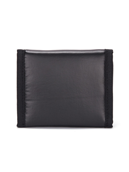 GLOSSY CAMP WALLET IN BLACK