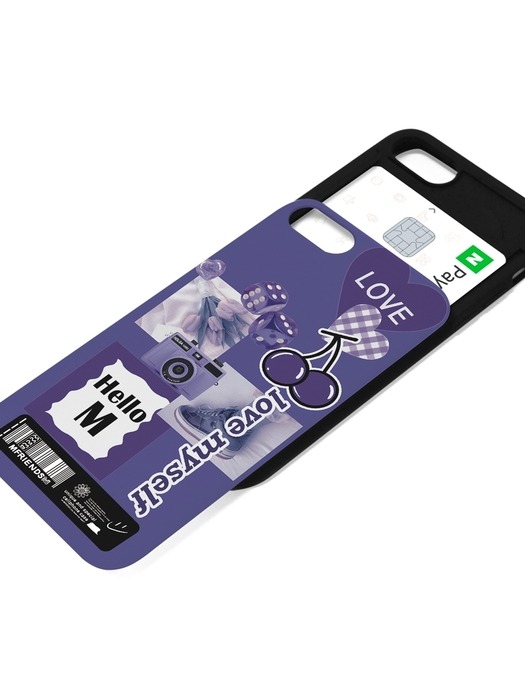 case_446_Purple love_card slide case