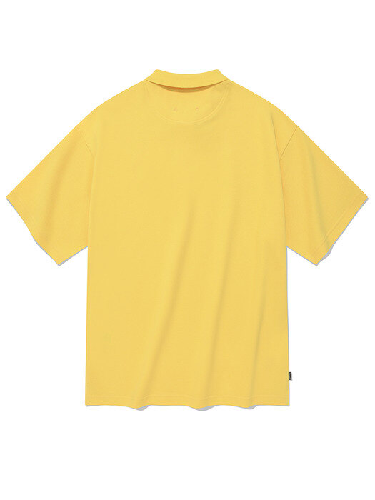 C 로고 카라 티셔츠 옐로우