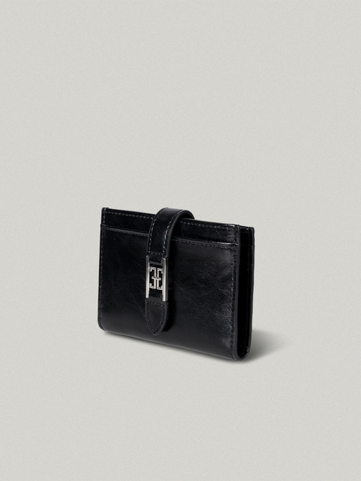 CLASSIC LOGO CARD WALLET IN BLACK