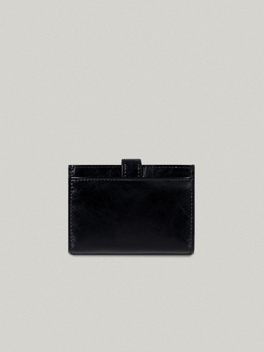 CLASSIC LOGO CARD WALLET IN BLACK