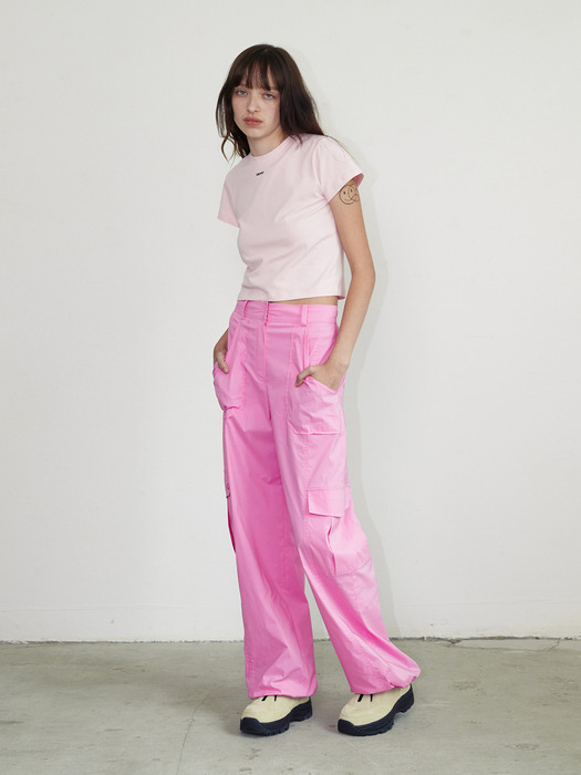 Q Cargo Pants - Pink