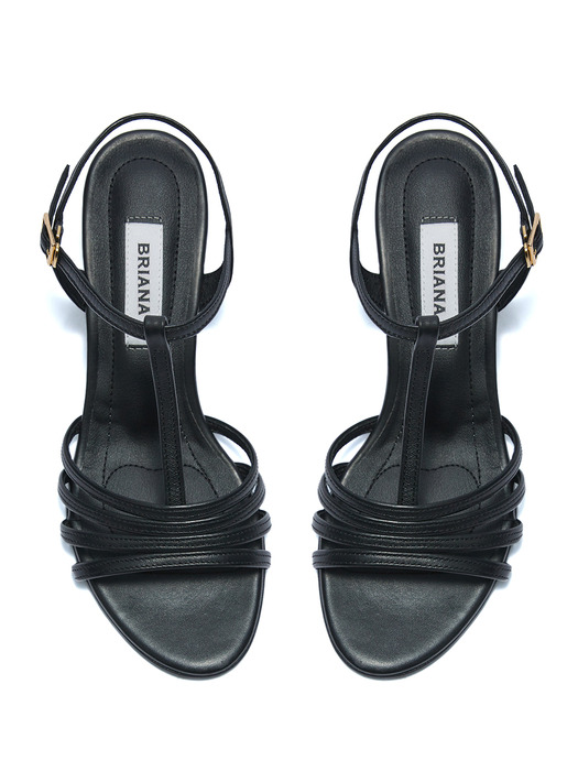 Black T-Strap Sandals
