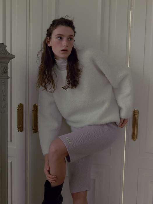 FURRY WOOL KNIT_IVORY