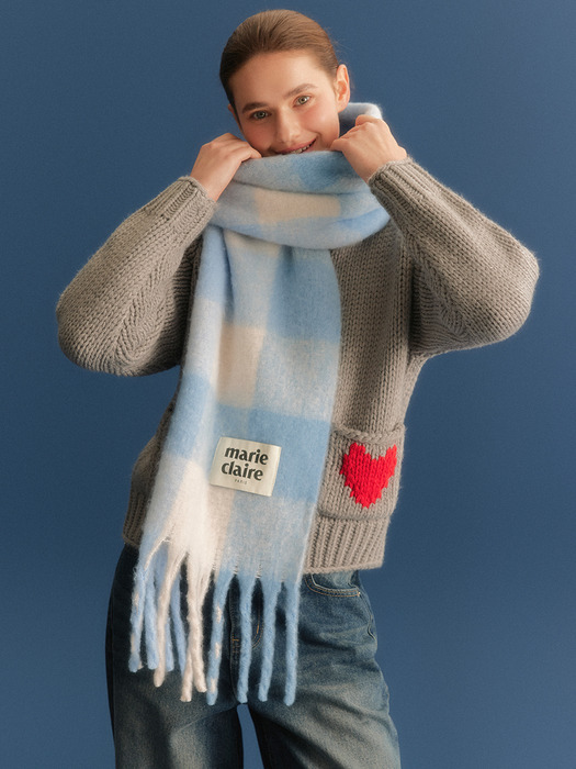 코튼 캔디 체크 머플러(MODDSC01MB)