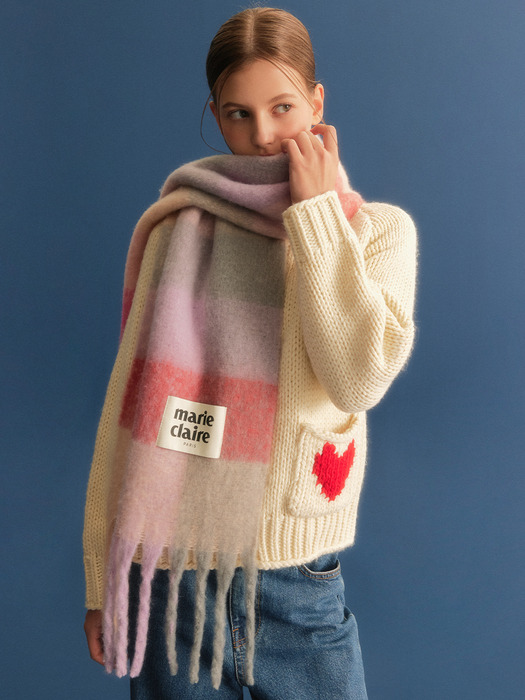 코튼 캔디 체크 머플러(MODDSC01MB)