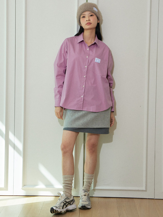 Comely shirt (pink purple)