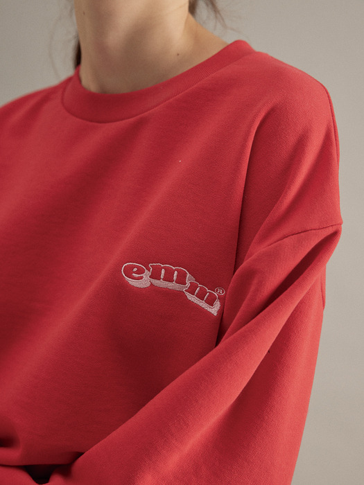 emm Logo Sweatshirt Red