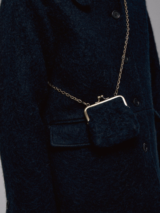 Chain Mini Coin Bag(Dark navy)