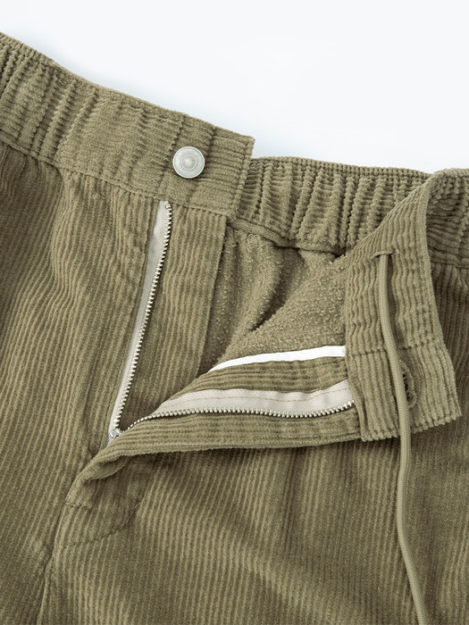 Washed corduroy pants (beige)