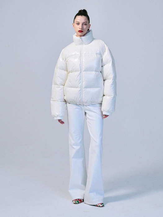 OVERSIZED DOWN JACKET REVERSIBLE_WHITE